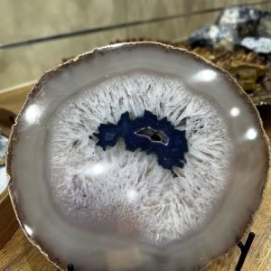 Agate Slice – Blue/ Grey