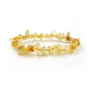 Citrine Chip Beaded Bracelet