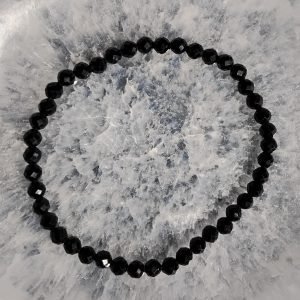 (Faceted) Obsidian Beaded Bracelet