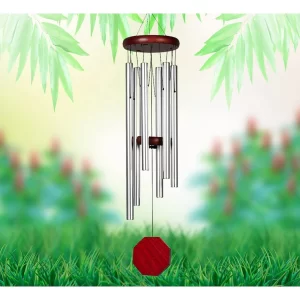 Outdoor Wind Chimes Silver