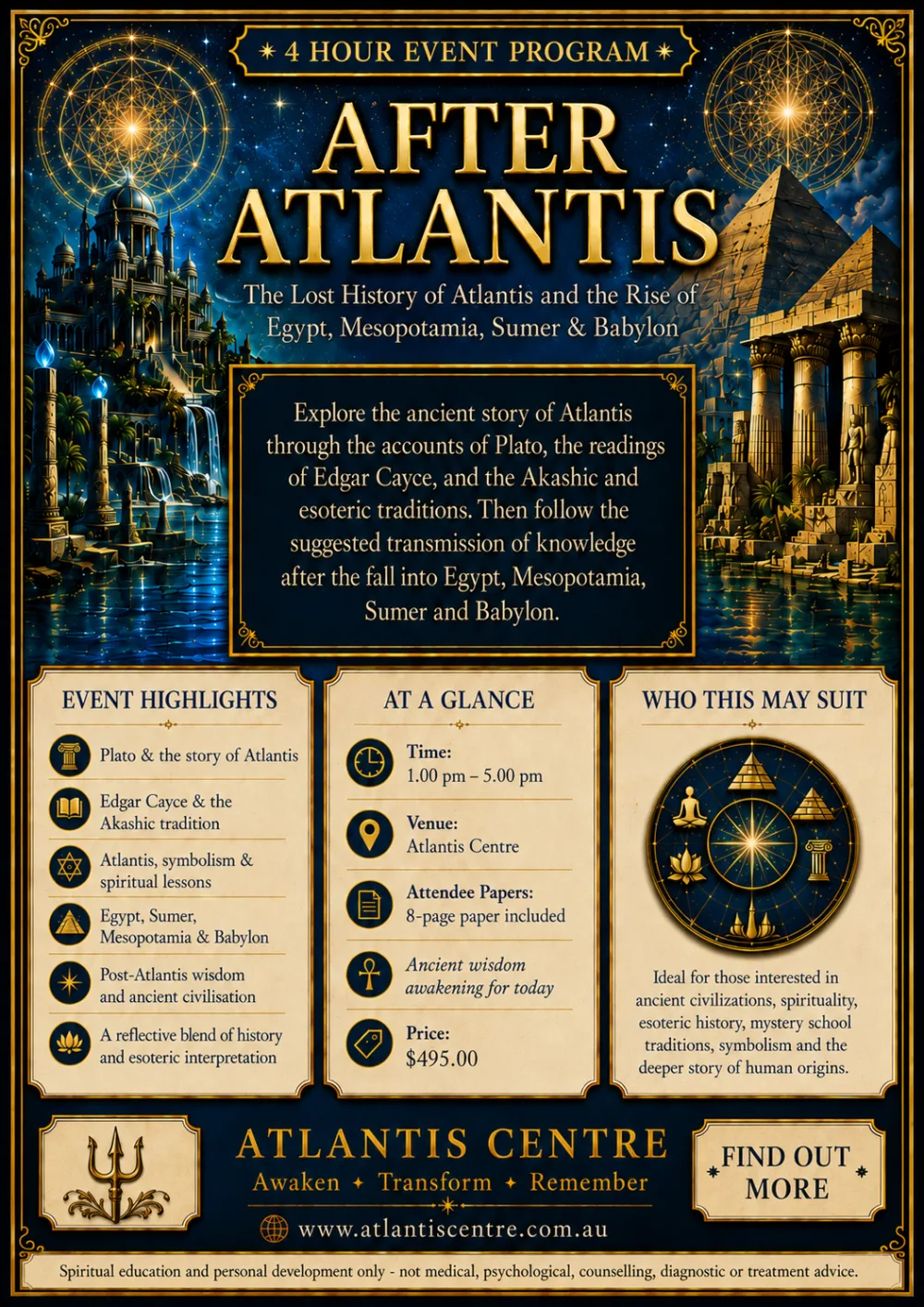 Program 7 advertisement: After Atlantis, Atlantis Centre