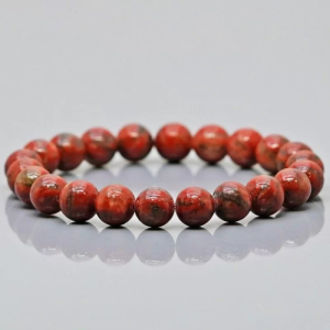 Red Jasper Beaded Bracelet