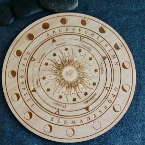 Round Wooden Grid Board