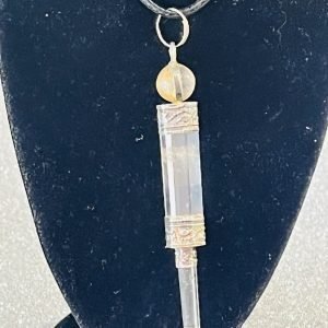 Satin Spar Pendant Necklace