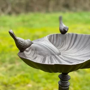 Statue – Double Birdbath – Green
