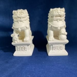 Statues Double Temple Lions