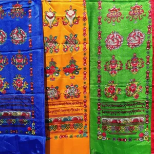Tibetan Scarves – 8 Lucky Symbols