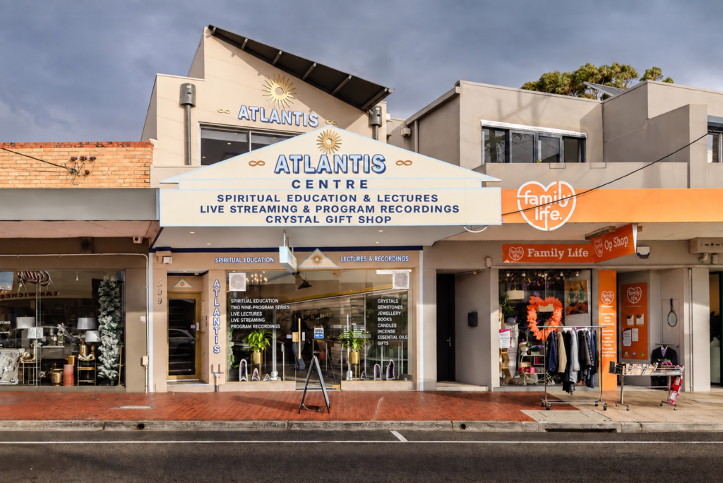 Atlantis Centre streetfront at 599 Balcombe Road, Black Rock, with Atlantis Centre on the triangular fascia sign